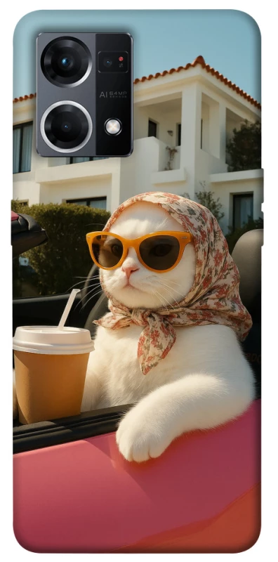 Чохол на Oppo Reno 7 4G Stylish Cat Cruise фото 1 з 1