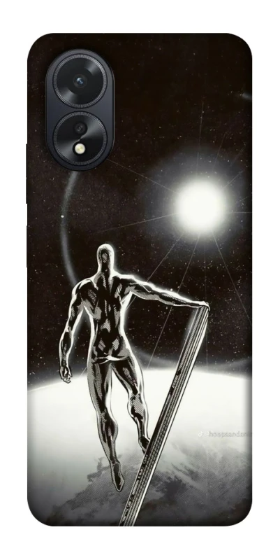 Чохол на Oppo A18 Срібний серфер фото 1 з 1