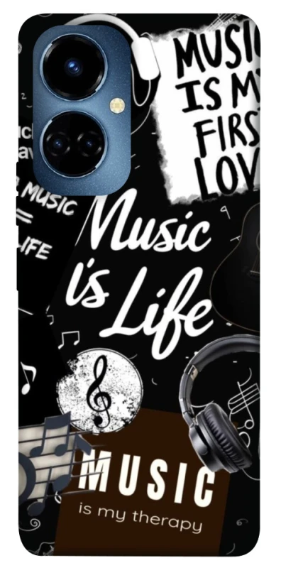 Чехол на TECNO Camon 19 Pro Music is Life фото 1 из 1