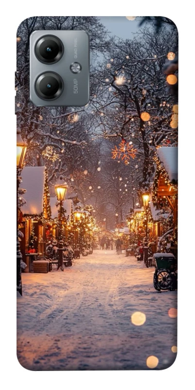 Чохол на Motorola Moto G14 Новорічний v50 фото 1 з 1