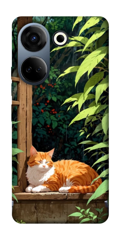 Чохол на TECNO Camon 20 Pro (CK7n) red cat фото 1 з 1