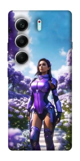 Чехол на Tecno Camon 40 Pro 5G Cyber space girl ver.4 фото 1 из 1