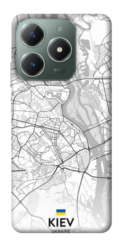 Чехол на Realme C61 Kiev white map фото 1 из 1