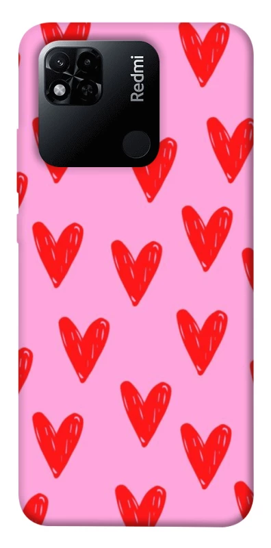 Чохол на Xiaomi Redmi 10A Red hearts 2 фото 1 з 1