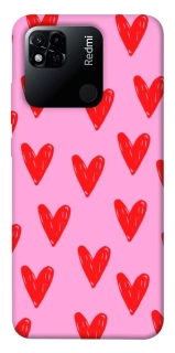 Чехол на Xiaomi Redmi 10A Red hearts 2 фото 1 из 1
