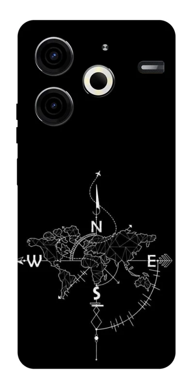 Чехол на TECNO Pova 6 Neo (LI6) Travel Map фото 1 Чехол на TECNO Pova 6 Neo (LI6) Travel Map фото 1 из 1