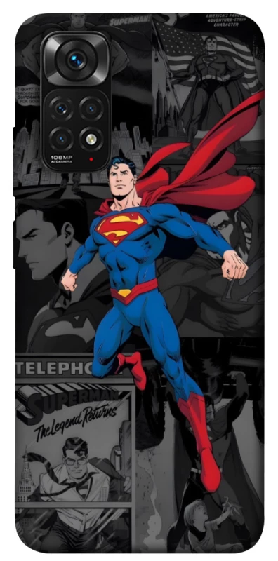 Чехол на Xiaomi Redmi Note 11 (Global) / Note 11S superman comics фото 1 из 1
