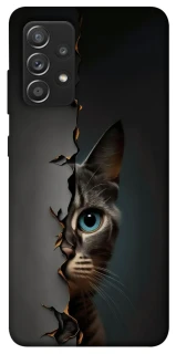 Чехол на Samsung Galaxy A52 4G / A52 5G Кот-подглядыватель v2 фото 1 из 1