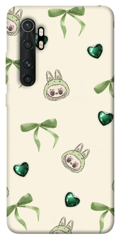 Чохол на Xiaomi Mi Note 10 Lite Labubu Green Heart фото 1 з 1