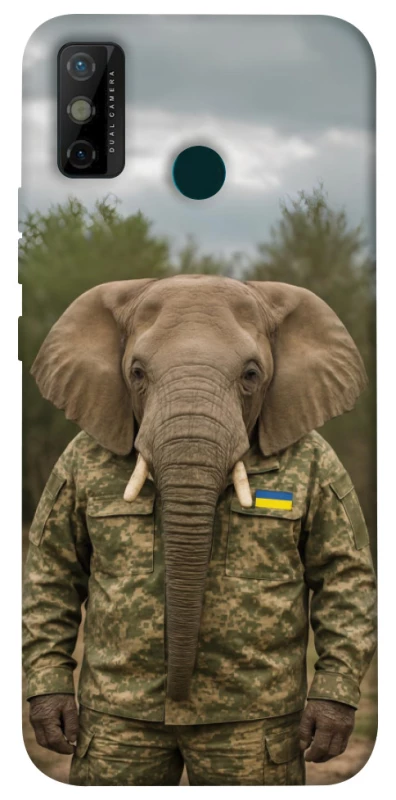 Чохол на TECNO Spark 6 Go Слон захисник фото 1 з 1