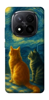 Чохол на Xiaomi Redmi Note 14 Pro+ 5G Cats under the stars фото 1 Чохол на Xiaomi Redmi Note 14 Pro+ 5G Cats under the stars фото 1 з 1