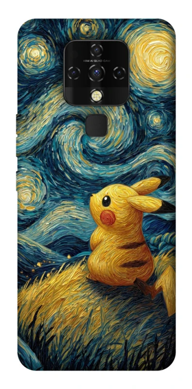Чохол на TECNO Camon 16 SE Pikachu and Van Gogh фото 1 з 1