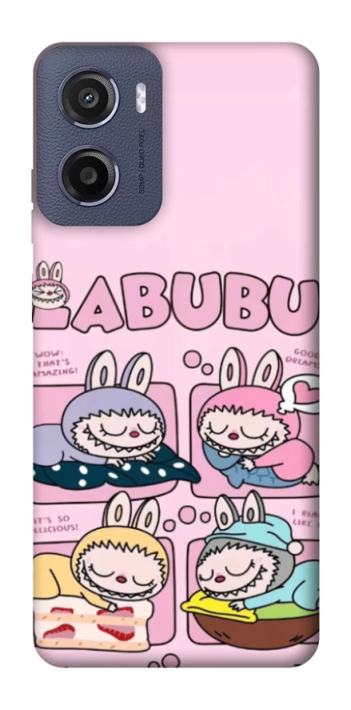 Чохол на Motorola Moto G05 Labubu Dreams Collage фото 1 з 1