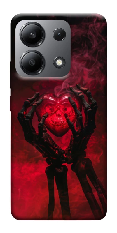 Чохол на Xiaomi Redmi Note 13 4G Heart in the hands of a skeleton фото 1 з 1