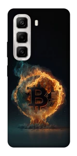 Чехол на Infinix Hot 50 4G Fire Bitcoin фото 1 из 1
