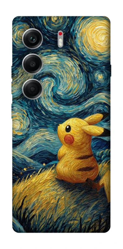 Чехол на Tecno Camon 40 Pikachu and Van Gogh фото 1 из 1
