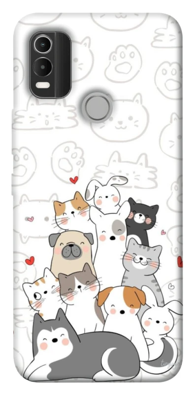 Чохол на Nokia C21 Plus Funny Pets фото 1 з 1