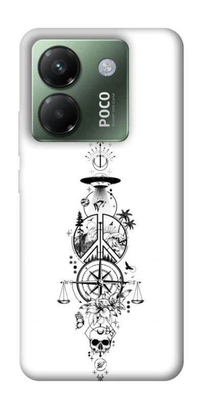 Чехол на Xiaomi Poco M7 pro 5G Tattoo ver.7 фото 1 из 1