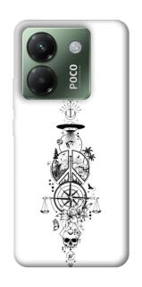 Чехол на Xiaomi Poco M7 pro 5G Tattoo ver.7 фото 1 из 1