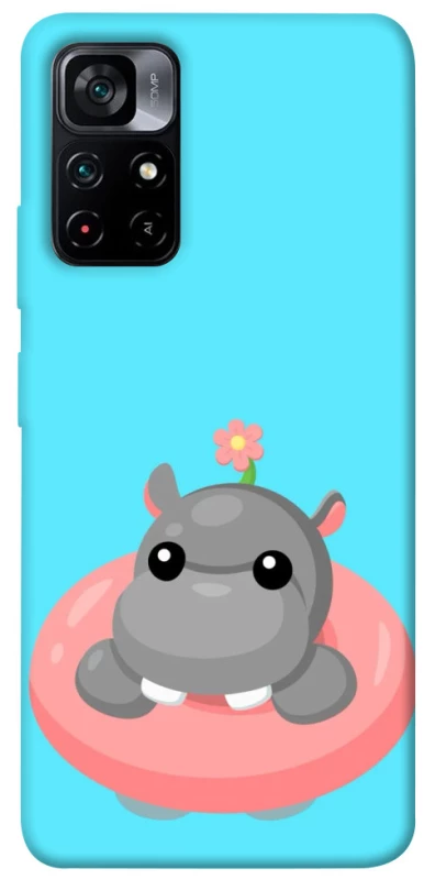 Чохол на Xiaomi Poco M4 Pro 5G Adopt Me Hippo Floatie фото 1 з 1