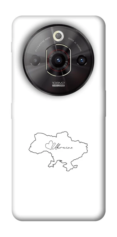 Чохол на ZTE Nubia Focus Pro Ukraine map фото 1 з 1