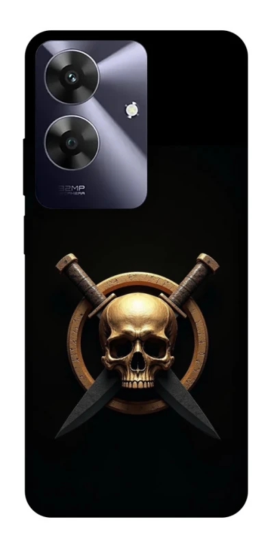 Чохол на Realme Note 60 Golden Skull фото 1 з 1