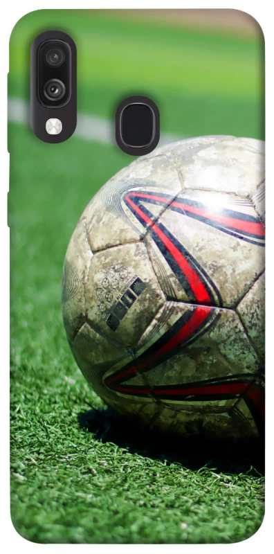 Чехол на Samsung Galaxy A40 (A405F) Мяч на газоне фото 1 из 1