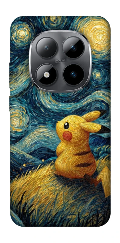 Чохол на Xiaomi Redmi Note 15 Pro 5G Pikachu and Van Gogh фото 1 з 1
