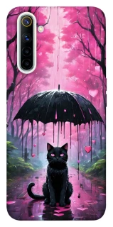 Чохол на Realme 6 Black cat фото 1 з 1