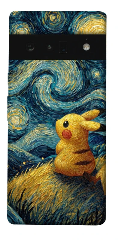 Чохол на Google Pixel 6 Pro Pikachu and Van Gogh фото 1 з 1