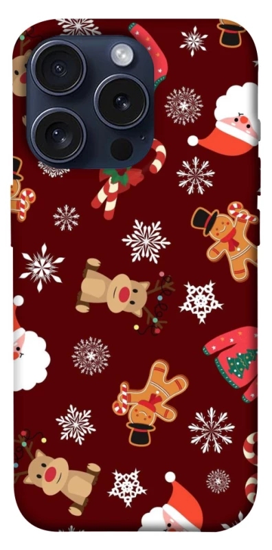 Чехол на Apple iPhone 15 Pro (6.1") Новогодний v6 фото 1 из 1