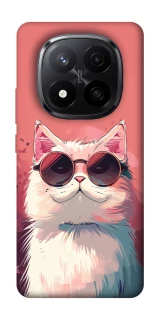 Чохол на Xiaomi Redmi Note 14 Pro+ 5G Сat with glasses фото 1 з 1