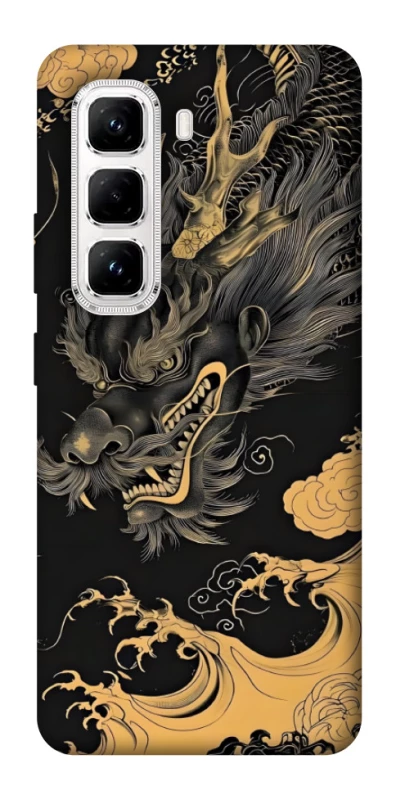 Чохол на Infinix Hot 50 Pro gold dragon фото 1 з 1