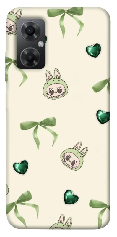 Чохол на Xiaomi Redmi Note 11R Labubu Green Heart фото 1 з 1