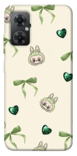 Чохол на Xiaomi Redmi Note 11R Labubu Green Heart фото 1 з 1