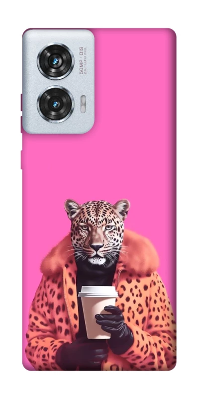 Чохол на Motorola Edge 50 Fusion Леопард з кавою фото 1 з 1