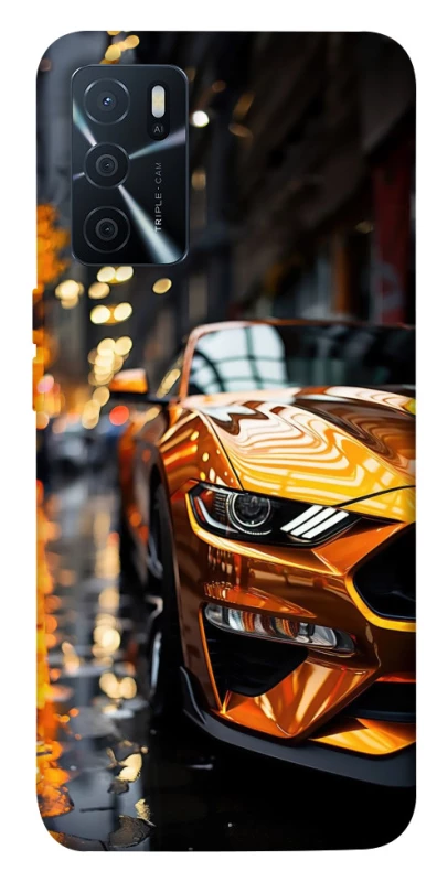 Чохол на Oppo A16s / A16 Golden sports car фото 1 з 1