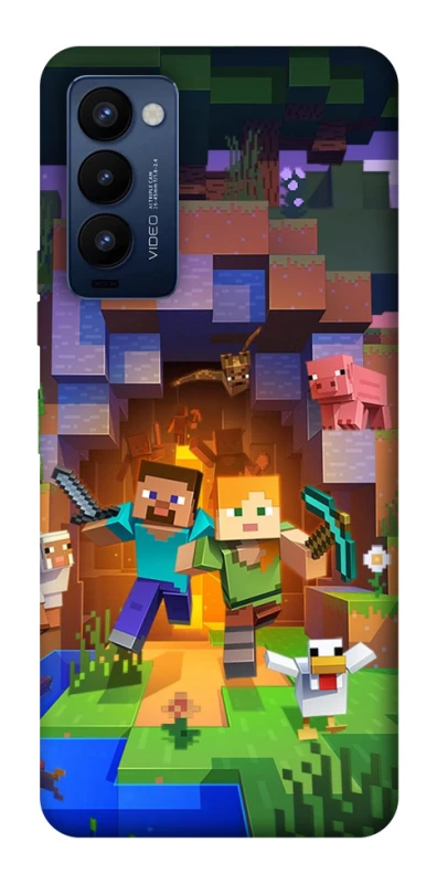 Чехол на TECNO Camon 18 Pro Minecraft game фото 1 из 1