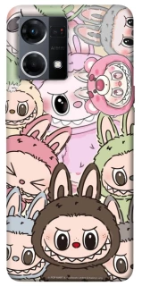 Чохол на Oppo Reno 7 4G All Labubu 3 фото 1 з 1