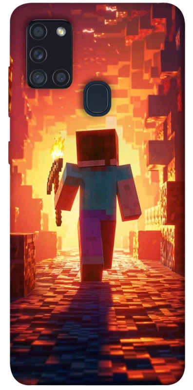 Чохол на Samsung Galaxy A21s Minecraft adventure фото 1 з 1