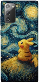 Чехол на Samsung Galaxy Note 20 Pikachu and Van Gogh фото 1 из 1