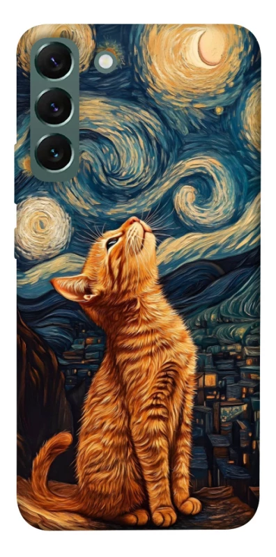 Чохол на Samsung Galaxy S22+ van gogh cat фото 1 з 1