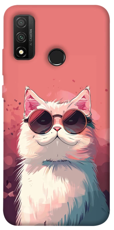 Чохол на Huawei P Smart (2020) Сat with glasses фото 1 з 1