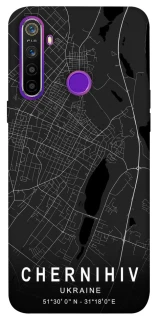 Чехол на Realme 5 Chernihiv map фото 1 из 1