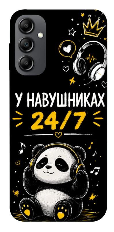 Чохол на Samsung Galaxy A14 4G/5G У навушниках 24/7 фото 1 з 1