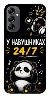 Чехол на Samsung Galaxy A14 4G/5G У навушниках 24/7 фото 1 из 1