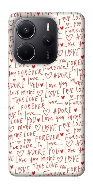 Чохол на Xiaomi Redmi Note 14 4G (Europe version) Love aesthetic ver.4 фото 1 з 1