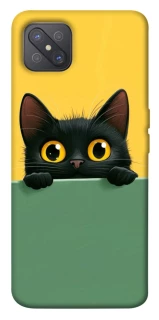 Чехол на Oppo A92s Black cat v2 фото 1 из 1