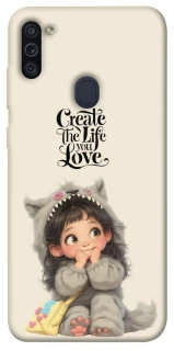 Чехол на Samsung Galaxy M11 Create the life you love фото 1 из 1