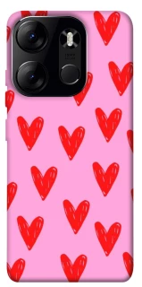 Чехол на Tecno Spark Go 2023 Red hearts 2 фото 1 из 1